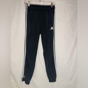 Adidas track pants joggers S elastic waistband side pockets